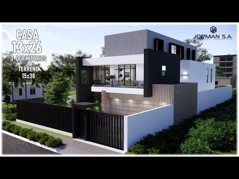 Modern House Design with 3 Bedrooms Family Home | 13x29m 3 Storey | Jorman HomeDesigns