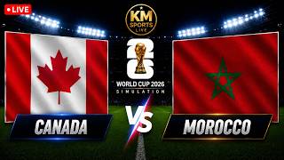 🔴LIVE: Canada vs Morocco l FC 26 Game Video Simulation l World Cup 2026 SCORE & COMMENTARY