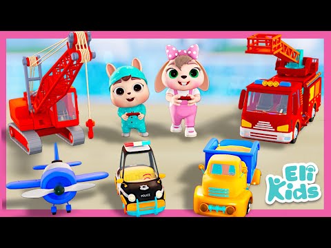 Toy Truck & Car MEGA Party | Eli Kids Nursery Rhymes