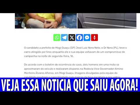 ACABA DE ACONTCER COM CANDIDATO DO PL EM MOGI