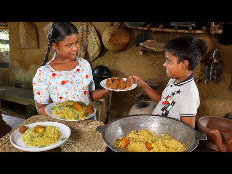 Biryani / Do you think you can make biryani and vegetable cutlets this way? village kitchen recipe