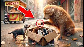 Este Perro Callejero No Comió la Comida que Le Dieron… Lo Que Hizo en Su Lugar Te Conmovera❤️