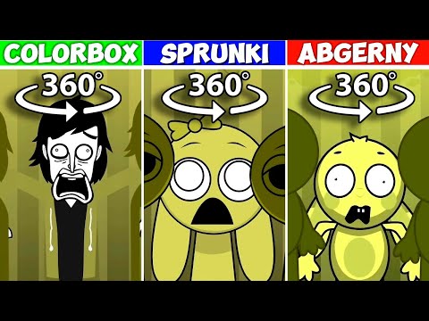 360° VR ALL Incredibox MUSTARD Versions - Colorbox VS Sprunki VS Abgerny Comparison