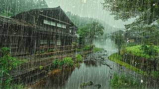 푹 자고 싶을 때 혼자 듣고 싶은 빗소리 - 폭우, 불면증 이명 완화, 백색소음 ASMR, Study, Relax