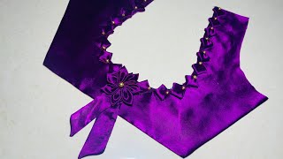 Model Blouse Designs Back Neck | Blouse Neck Design | Cutting And Stitching Back Neck Blouse Design
