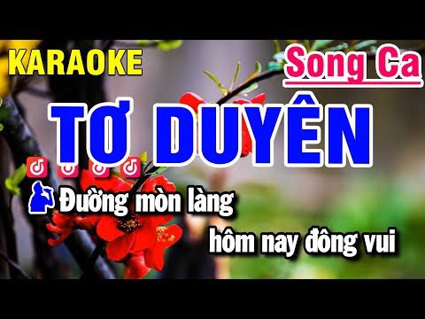 Karaoke Tơ Duyên Nhạc Sống Song Ca | Beat Huỳnh Anh