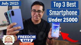 Top 3 Best Phone Under 25000 in July-Aug 2025  I best 5g mobile under 25k