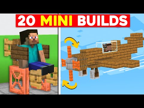 Minecraft | 20 Insane Mini Builds You Didn't Know