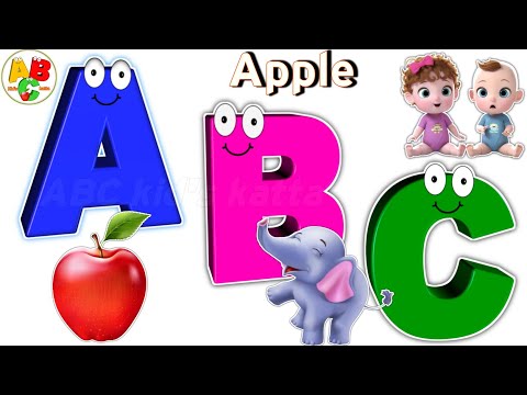 ABC alphabet song | a for apple | abc cartoon videos for toddlers #abcd