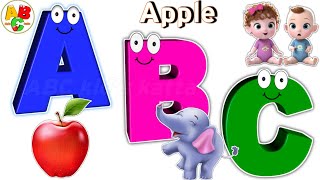ABC alphabet song | a for apple | abc cartoon videos for toddlers #abcd