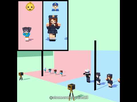 Camera POV: Time Switch Dance Challenge Toca Toca👶🚨 -Minecraft Short Animation #trending #shorts