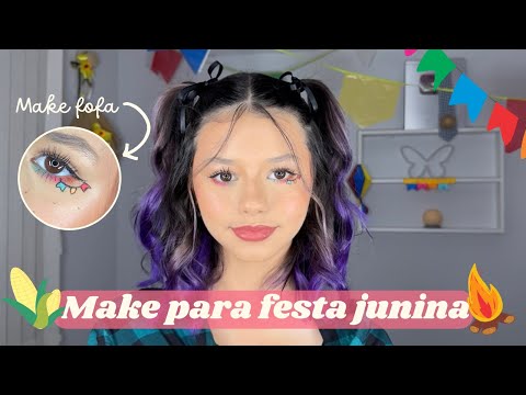 MAKE PARA FESTA JUNINA *FÁCIL*