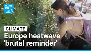 YouTube video thumbnail: Europe Heatwave 'Brutal Reminder' of Climate Change