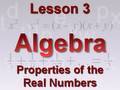 Exploring Properties of Real Numbers in Algebra