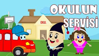 Okulun Servisi | Otobüsün Tekerleği Yuvarlak | Çocuk Şarkıları 2025 | En Sevilen Bebek Şarkıları