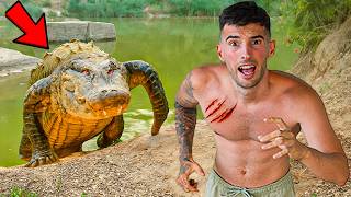 UN COCODRILO GIGANTE ME PERSIGUE  !! ME ATACA ☠️​🐊