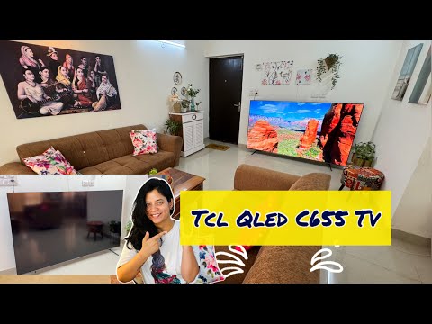 I Got a Huge 85" TCLC655 Qled TV for My Living Room 😳