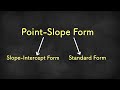 Converting Point-Slope to Slope-Intercept and Standard Forms