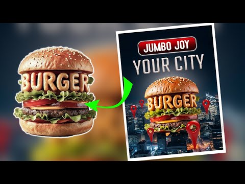 Burger Advertisement Poster Design In Photoshop Tutorial