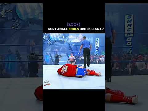 Angle vs Lesnal Classic 👌 #wwe #unstoppable #kurtangle #brocklesnar #smackdown