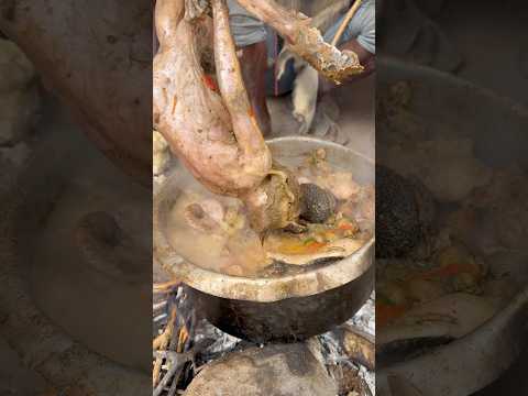 Cooking tribal favorite food ever #food #gatherer #cooking #foodpreparation #hunters #cookingfood