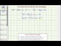 Factoring Polynomials and Techniques