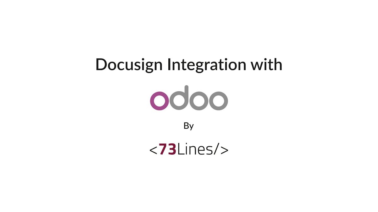 Docusign Integration With Odoo - By 73Lines | 26.07.2018

Design signing document by drag and drop, send documents for digital signing via Docusign. Visit Now: https://www.73lines.com/ ...