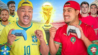 أقوى مباراة في كأس العالم😱! المغرب 🇲🇦 ضد البرازيل 🇧🇷مباراة مجنونة🔥