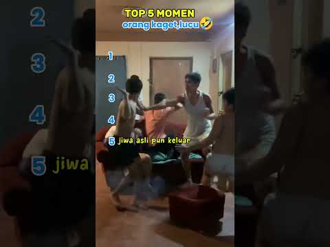 top 5 momen orang kaget🤣#vidiolucu#funny
