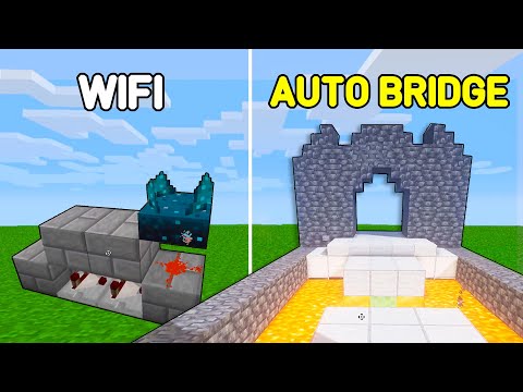 Minecraft,: 5 Best Way to Build Redstone Lava Bridge!