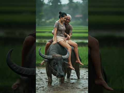 Diajak menemani bapak mertua membajak sawah