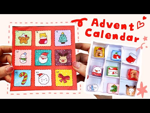 DIY Christmas Advent Calendar l Tutorial Free printable