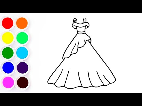 Como Dibujar un Lindo Vestido Paso a Paso