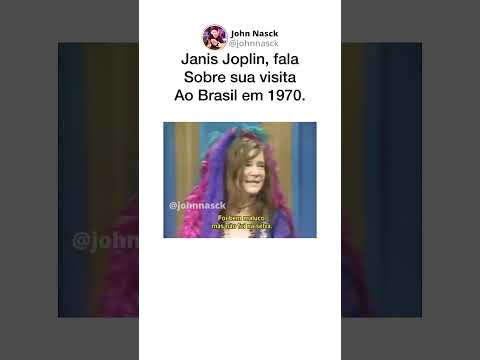 Janis Joplin, fala sobre sua visita ao Brasil #shorts