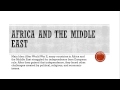 Middle Eastern and African History
