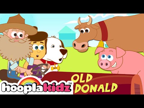 Old Macdonald Had A Farm | Animal Sounds For Kids | HooplaKidz Classics