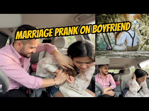 MARRIAGE PRANK ON BOYFRIEND💍 AB HUMARE SAADHI NAHI HO PAYEGE❌ #prank #youtuber #pranks #vlog #viral