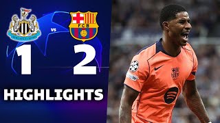 NEWCASTLE vs BARCELONA (1-2) | RESUMEN y GOLES DEL PARTIDO | Champions league 2025