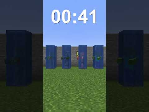 ซอมบี้ ตัวไหนจะกลายเป็นซอมบี้ใต้น้ำ? 😱 | Minecraft #Shorts