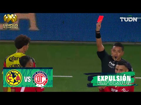 ¡Lichnovsky expulsado por planchazo! - América 1-3 Toluca | Campeón de Campeones - Final 2025 | TUDN