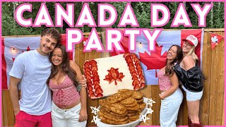 CANADA DAY PARTY VLOG (hosting a party, games and drinks)
