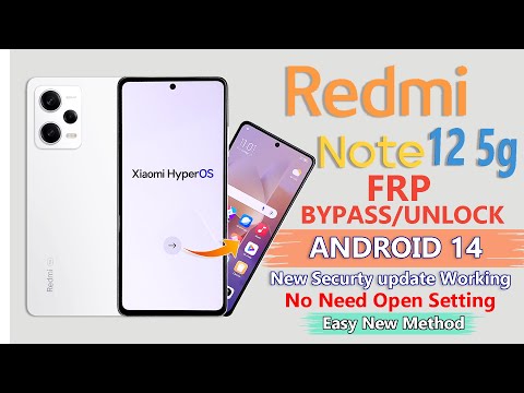 Redmi Note 12 5G HyperOS FRP Bypass/ Google Account Bypass✅ Redmi Note 12 5G FRP Unlock Without Pc✅