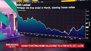 YouTube video thumbnail: US Existing-Home Sales Rise to Fastest Pace of the Year