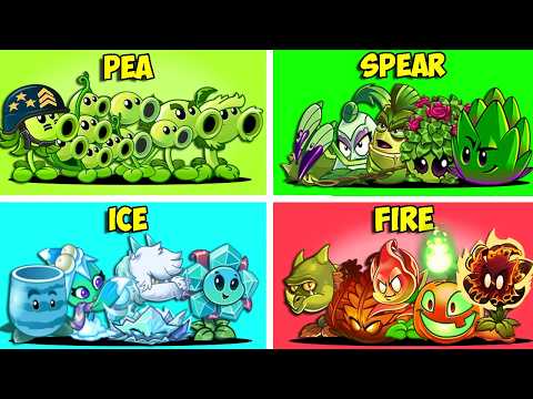 Random 15 Team Plants vs All Team Zombies - Who Will Win? - Pvz 2 Team Plant Battlez