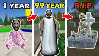 from Granny 1 years to Granny 99 years vs RIP - funny horror animation (30 mins of fun)