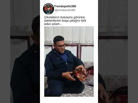 Satın Aldığı Çikolata Kutusunun Yarısının Boş Olduğunu Gören Adam😅