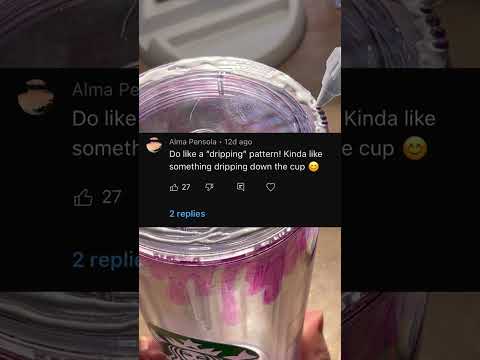Bedazzling a Starbucks cup!
