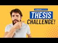 Developing Effective Thesis Statements