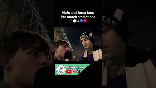 Newcastle vs Barcelona predictions #nufc #mags #blackandwhitearmy #culers #geordies #barca