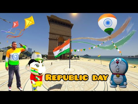 Franklin And Shinchan Celebrate Republic Day in GTA V#republicday #gta5 #youtubeshorts